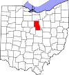 State map highlighting Richland County