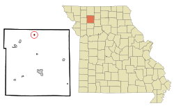 Location of Coffey, Missouri