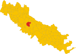 Map of comune of Annicco (province of Cremona, region Lombardy, Italy).svg