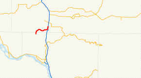 A map of the southwestern section of Washington near the Columbia River with SR 506, running east–west from Ryderwood to Interstate 5, highlighted in red.