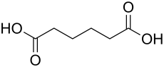 Skeletal formula of adipic acid