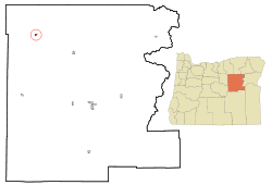 Location in Oregon