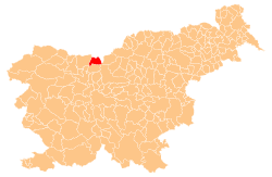 Location of the Municipality of Jezersko in Slovenia