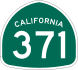 State Route 371 marker