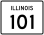 Illinois Route 101 marker