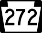 Pennsylvania Route 272 marker
