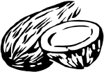 Indian election symbol Coconut.svg