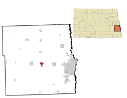 Location of Casselton, North Dakota