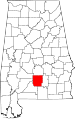 State map highlighting Butler County