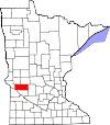 State map highlighting Swift County