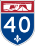 Autoroute 40 shield