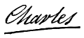 Charles X's signature