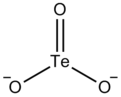 Skeletal formula of tellurite