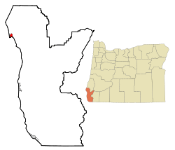 Location in Oregon