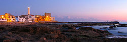 The lighthouse in the frazione Punta Secca