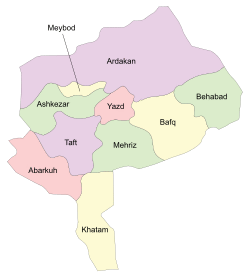 Yazd counties