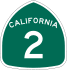 State Route 2 marker