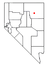 Location of Lamoille Canyon within Nevada