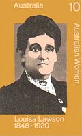 Louisa Lawson was included in an Australian Women Series Stamp Issue, released in 1975