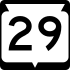 State Trunk Highway 29 marker