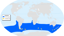Black-browed Albatross-map-localisation-fr.svg