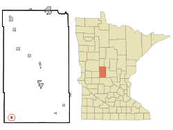 Location of West Union, Minnesota