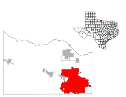 Location in the state of Texas