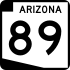 State Route 89 marker