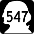 State Route 547 marker