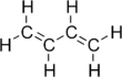 Full structural formula of 1,3-butadiene