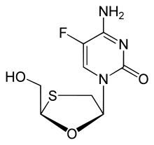 Emtricitabine skeletal.svg