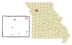 Location of Breckenridge, Missouri