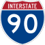 Interstate 90 route marker