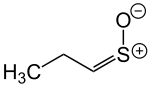 Syn-Propanethial S-oxide Structural Formula V1.svg