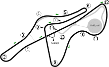 Fiorano; Ferrari's private test track.svg