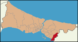 Location of Tuzla in Istanbul