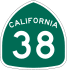 State Route 38 marker