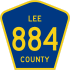 County Road 884 marker