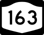 New York State Route 163 marker