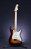 1958 Stratocaster with alder body, maple fingerboard and three-color sunburst finish