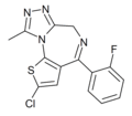 Fluclotizolam structure.png