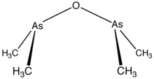 Line structure model of cacodyl oxide