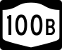 New York State Route 100B marker
