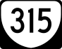 State Route 315 marker