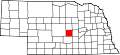 State map highlighting Sherman County