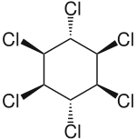 Gamma-hexachlorocyclohexane.svg