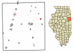 Location in Iroquois County, Illinois