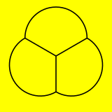 Tetrahedron stereographic projection.svg