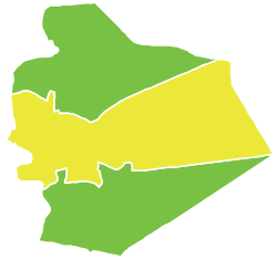 Map of as-Suwayda District within as-Suwayda Governorate