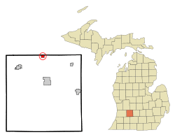 Location of Freeport, Michigan